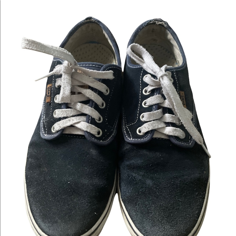 Vintage VANS Mens Suede Sneaker Shoes 10 Navy Blue skateboard collectors